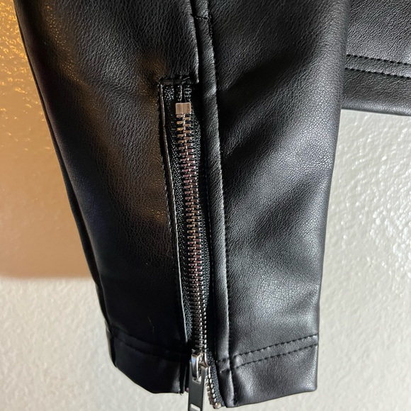 Stoosh Black Faux Leather Jacket NWOT - Picture 5 of 6